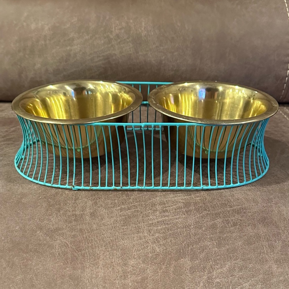 Oh Joy! Dog Feeder Bowls and Base